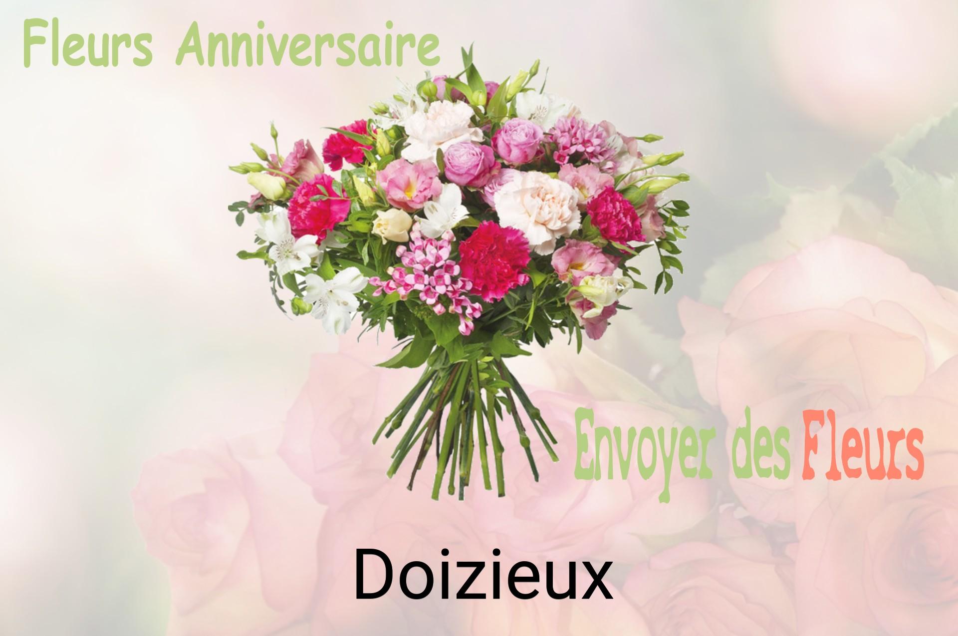 Bouquet de fleurs d’anniversaire livré à Doizieux